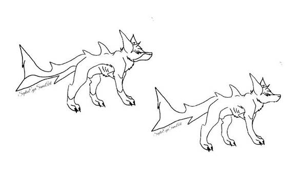 Free to use wolf/shark base