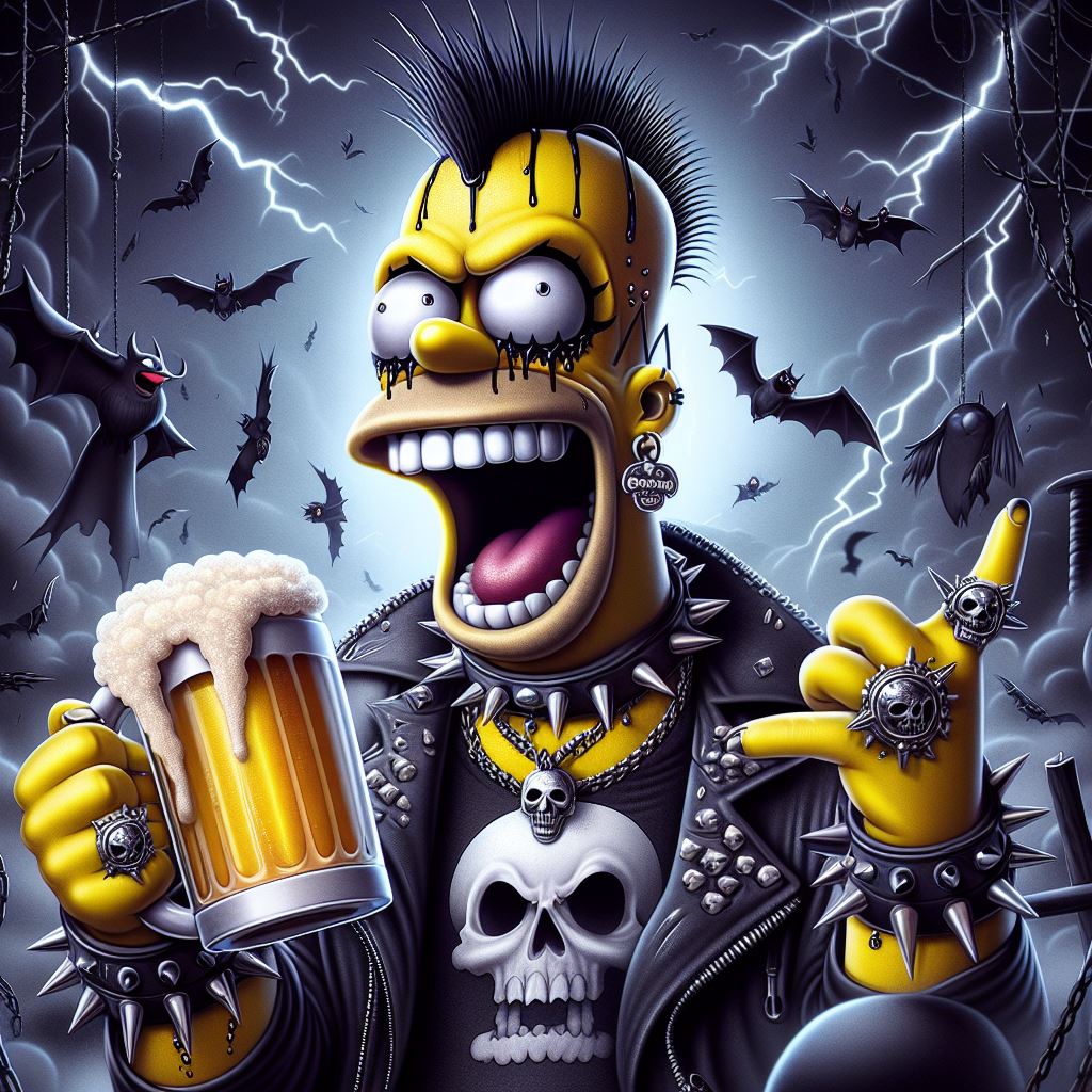 Gothic Homer Simpson by MrDigitalX on DeviantArt