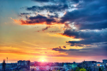 HDR sunset