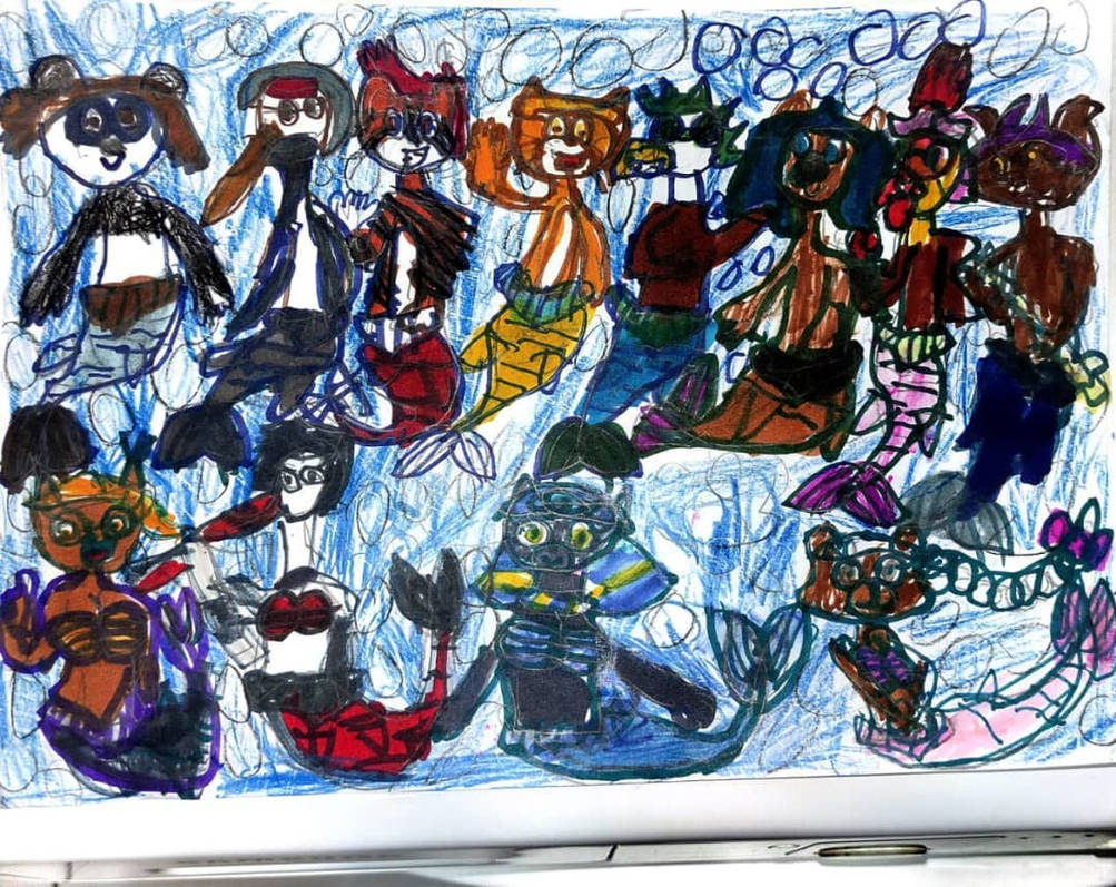 13 card characters as mer-animals by GabyshevaKata on DeviantArt