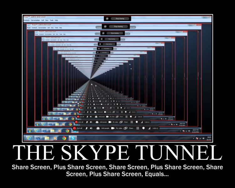 The Skype Tunnel -demotivation-