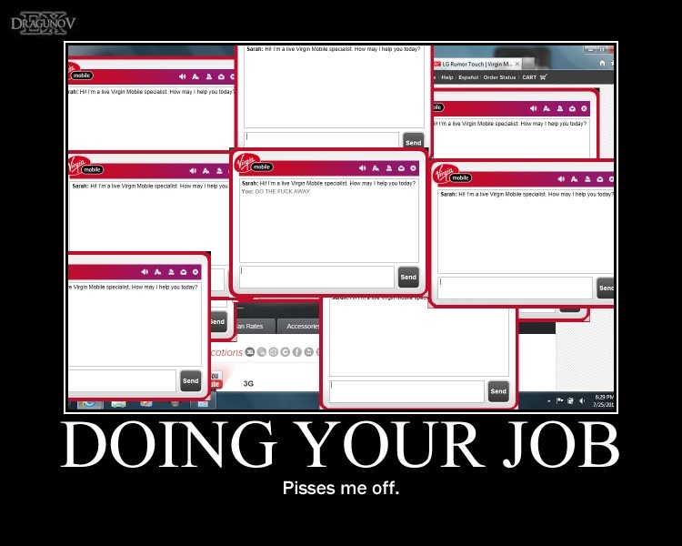 Doing your job -demotivation-