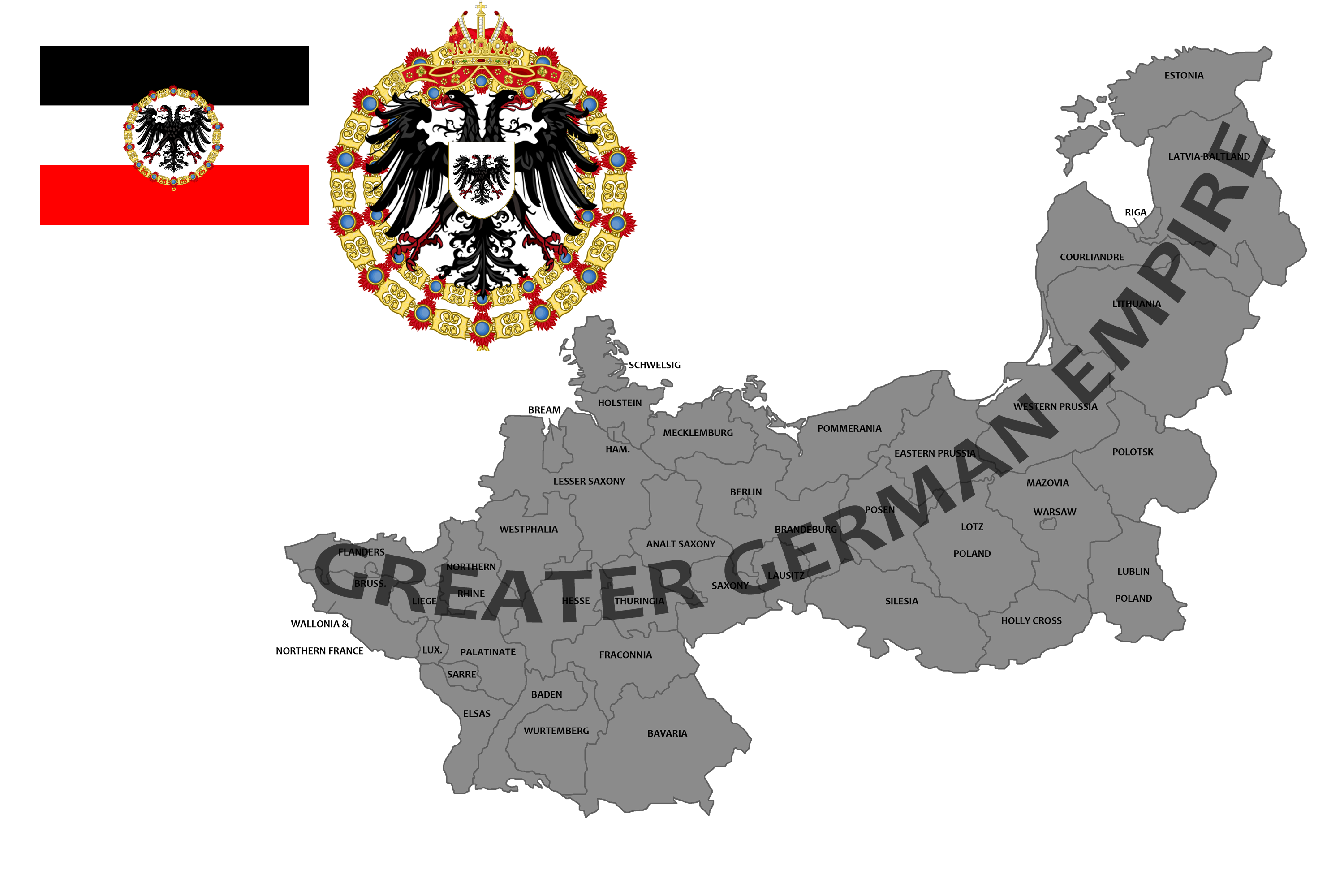 greater Ggerman empire (mapping)