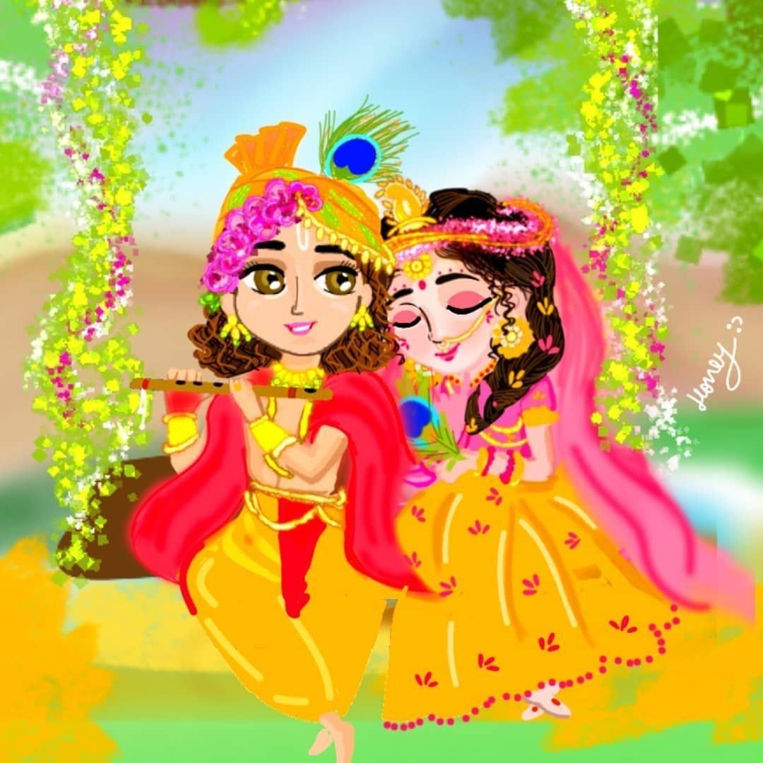 Radha Krishna by AarnaVikey01 on DeviantArt Radha Krishna by AarnaVikey01 on DeviantArt