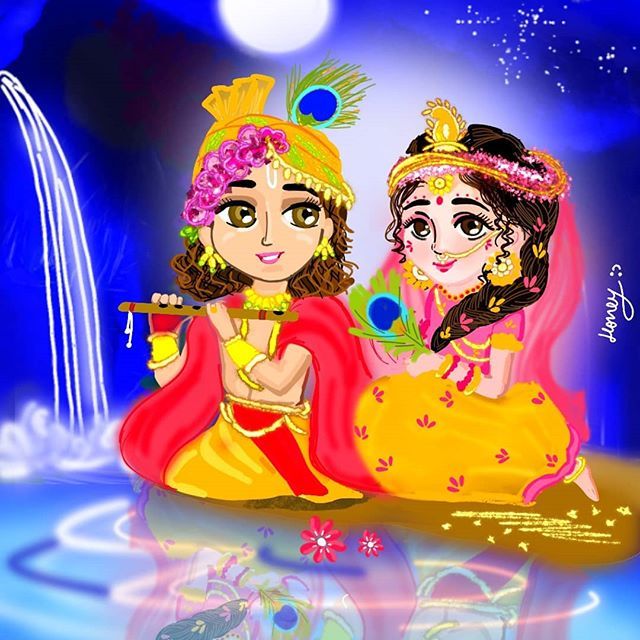 Radha Krishna by AarnaVikey01 on DeviantArt Radha Krishna by AarnaVikey01 on DeviantArt