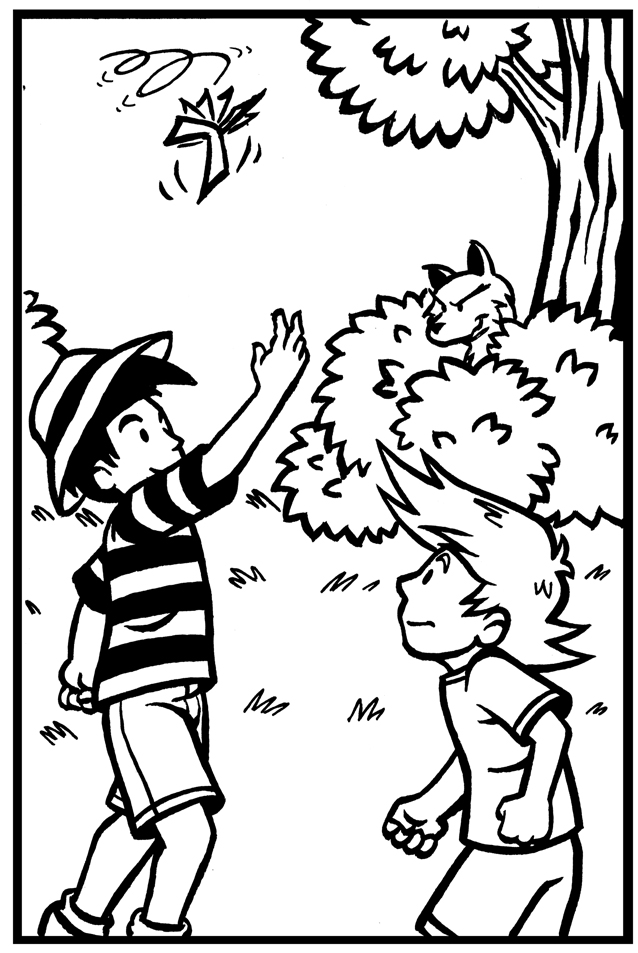 Sample panel from Dan the Wolf