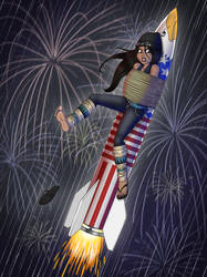 Commission: Nova Lee Redcloud - Independence Day by MountainSmithy