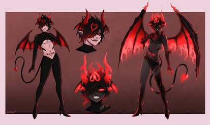 [Commission] Succuboi Dio Reference Sheet