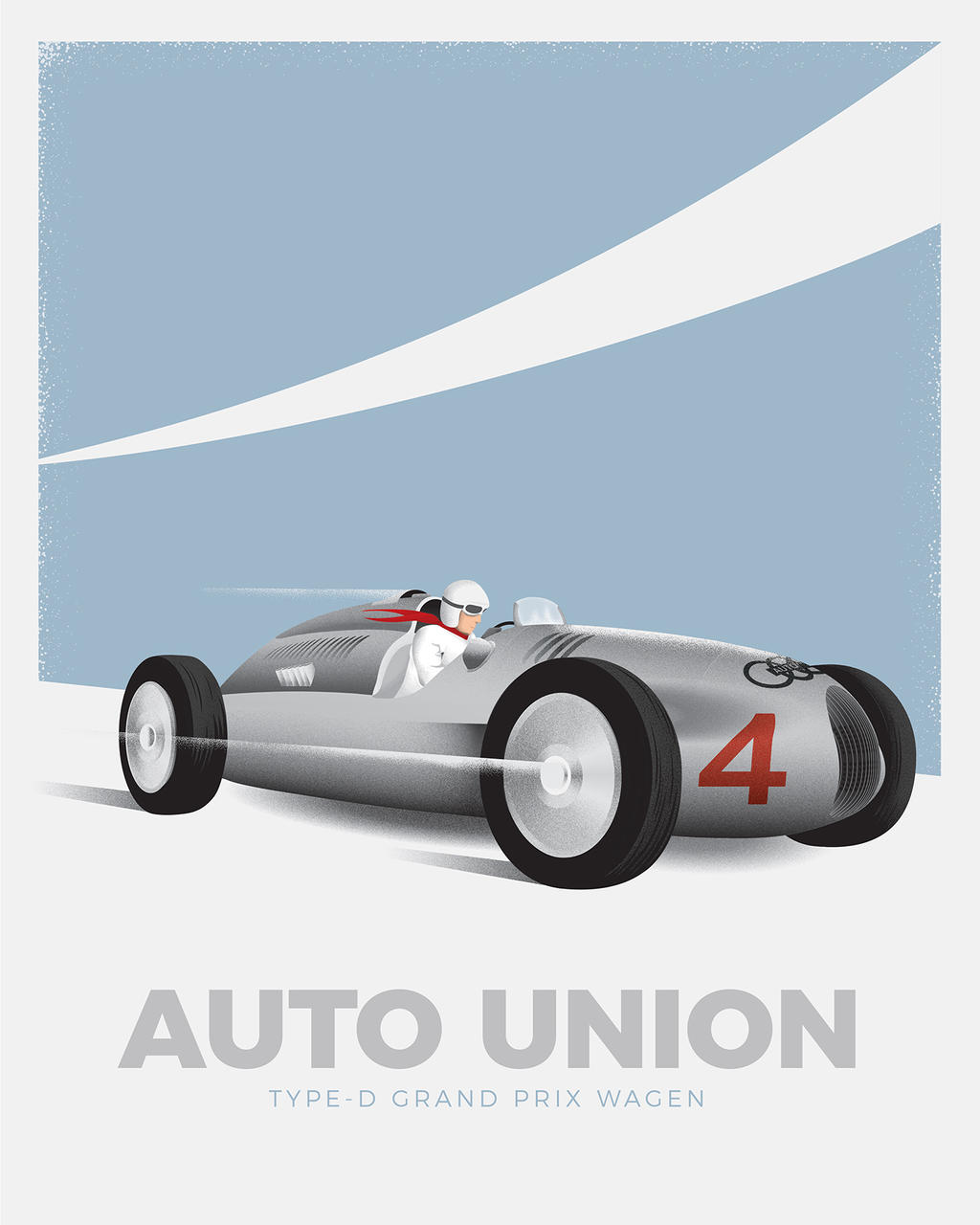 Audi Auto Union - Classic Racer Poster by bombpopdesign on DeviantArt