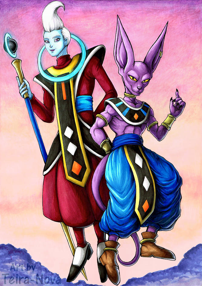 Whis And Beerus By Teira Nova On Deviantart