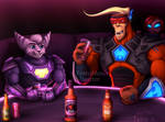 Commission - Exterminator drinks by Teira-Nova