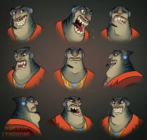 Gleeman Vox (expression sheet)