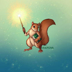 Commission - Spell Squirrel