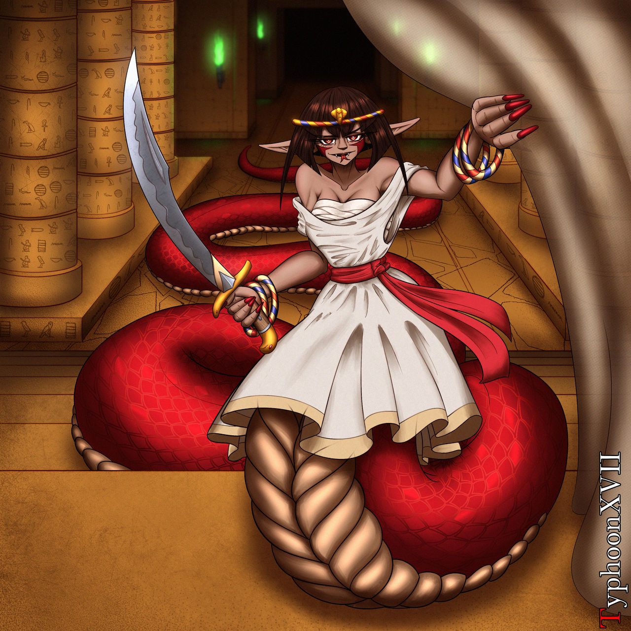 Lamia Female Ranger Lamia: Myrethethe by Kordharin on DeviantArt