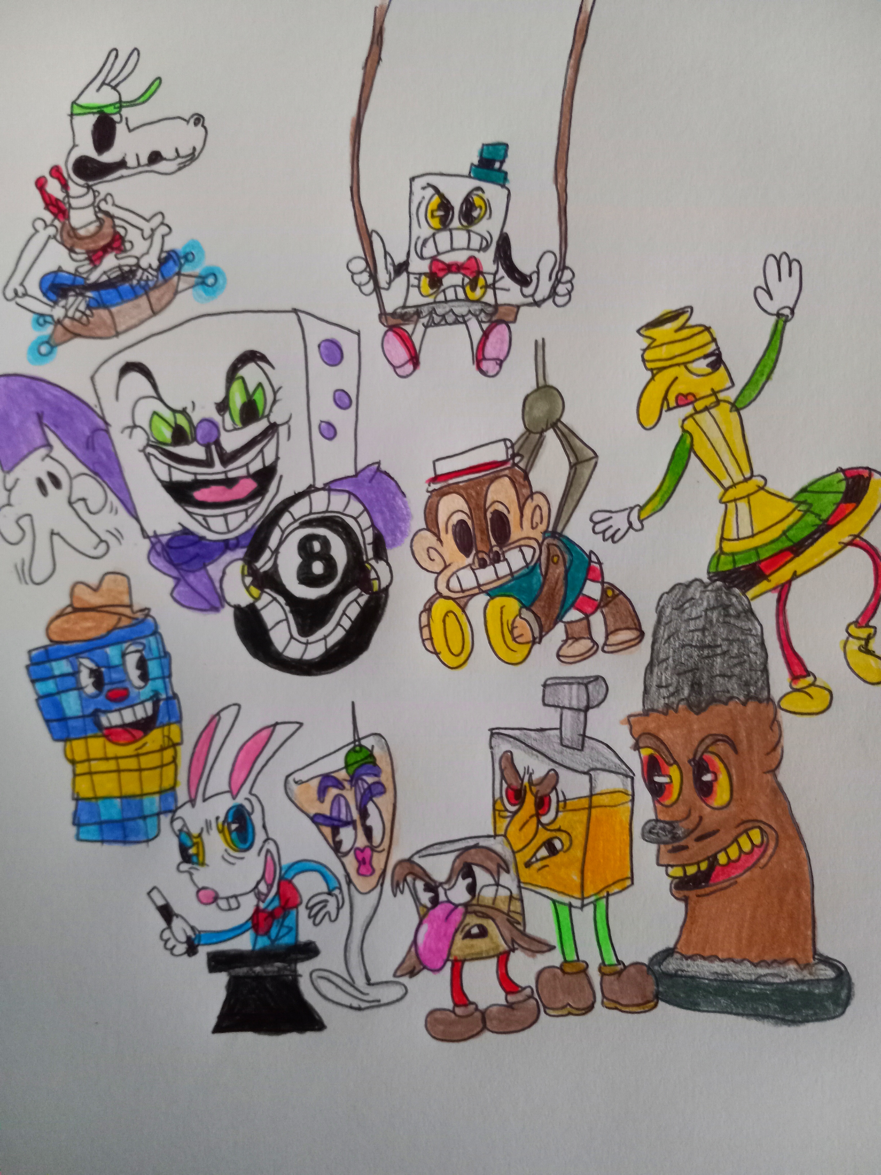 Cuphead Brothers Vs. King Dice by AxlHearts on DeviantArt