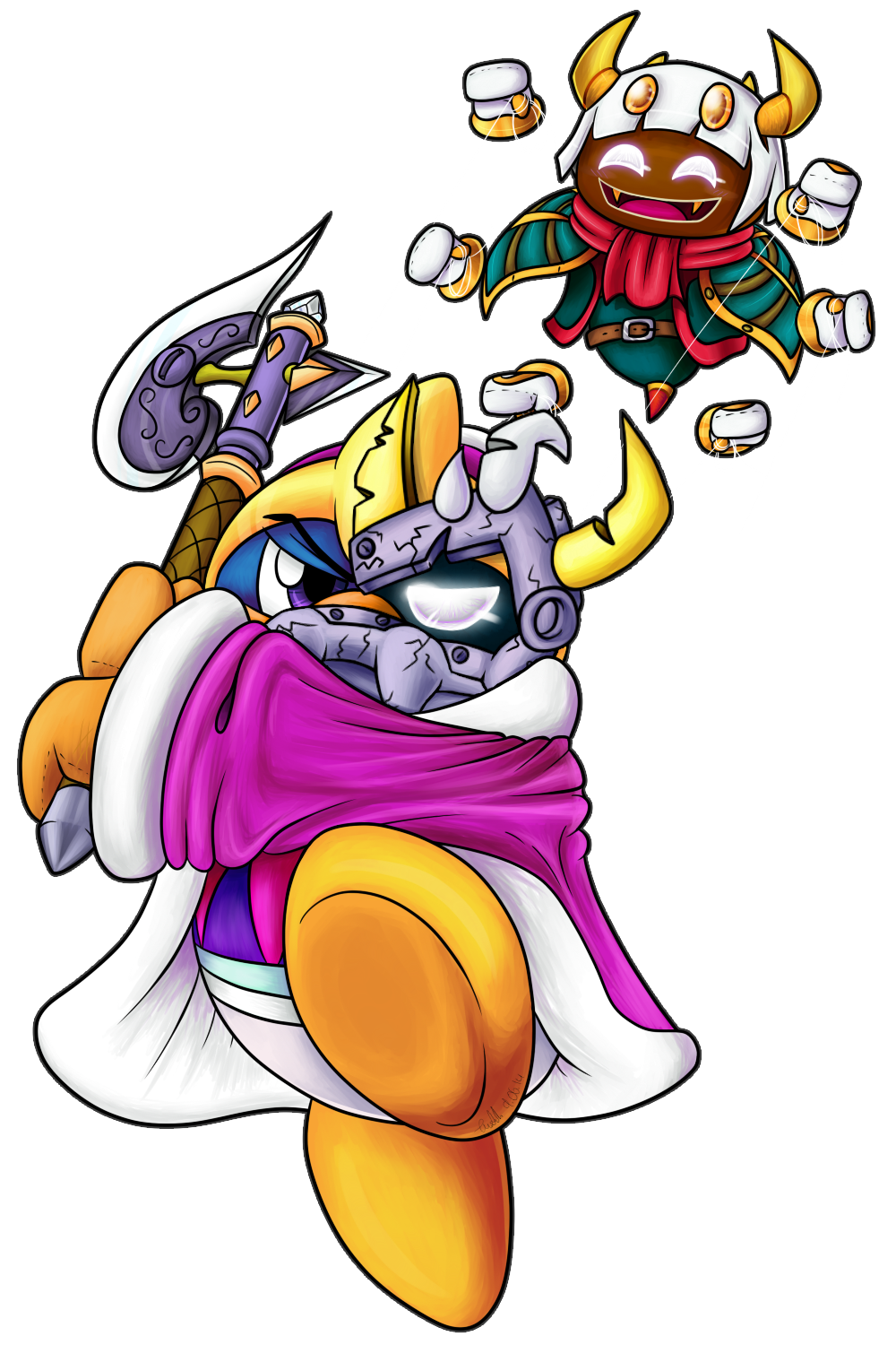 Masked Dedede and Taranza by AssassinKnight-47 on