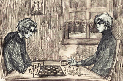 Playing Chess [APH GODS AU]