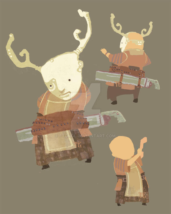 Horned Kid character design