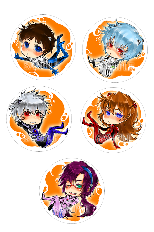 Evangelion Badges