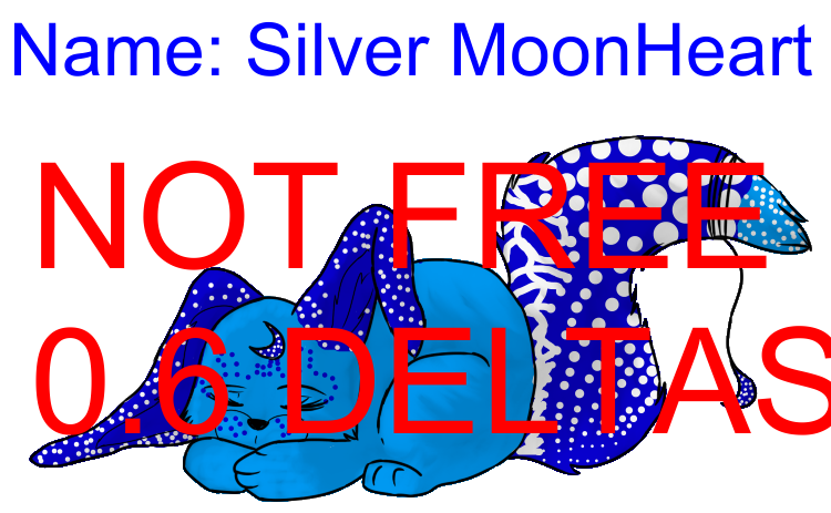 Colored Pose Silver MoonHeart NOT FREE