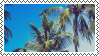 palm trees stamp