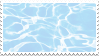 blue water stamp