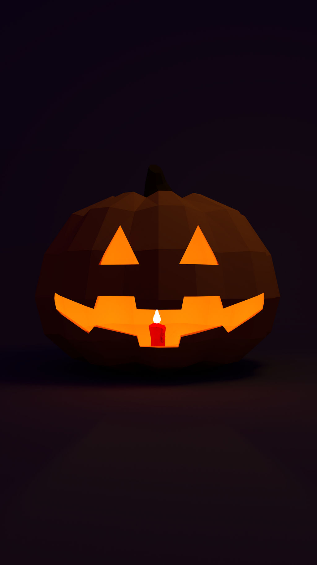 A Spooky Low Poly Pumpkin phone wallpaper by CaptainMangles on DeviantArt