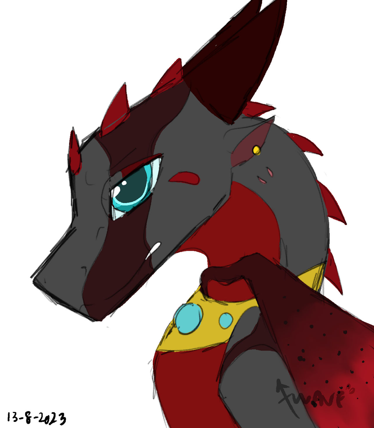 Vampire Red Code Blood red vampire // sketch commission by Ker-by on DeviantArt