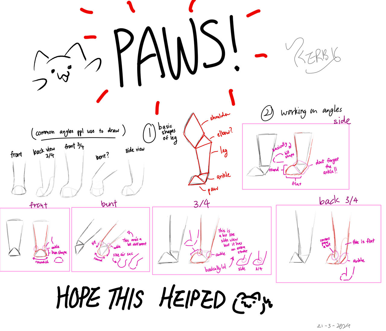 Paw Tutorial Paw tutorial by Ker-by on DeviantArt