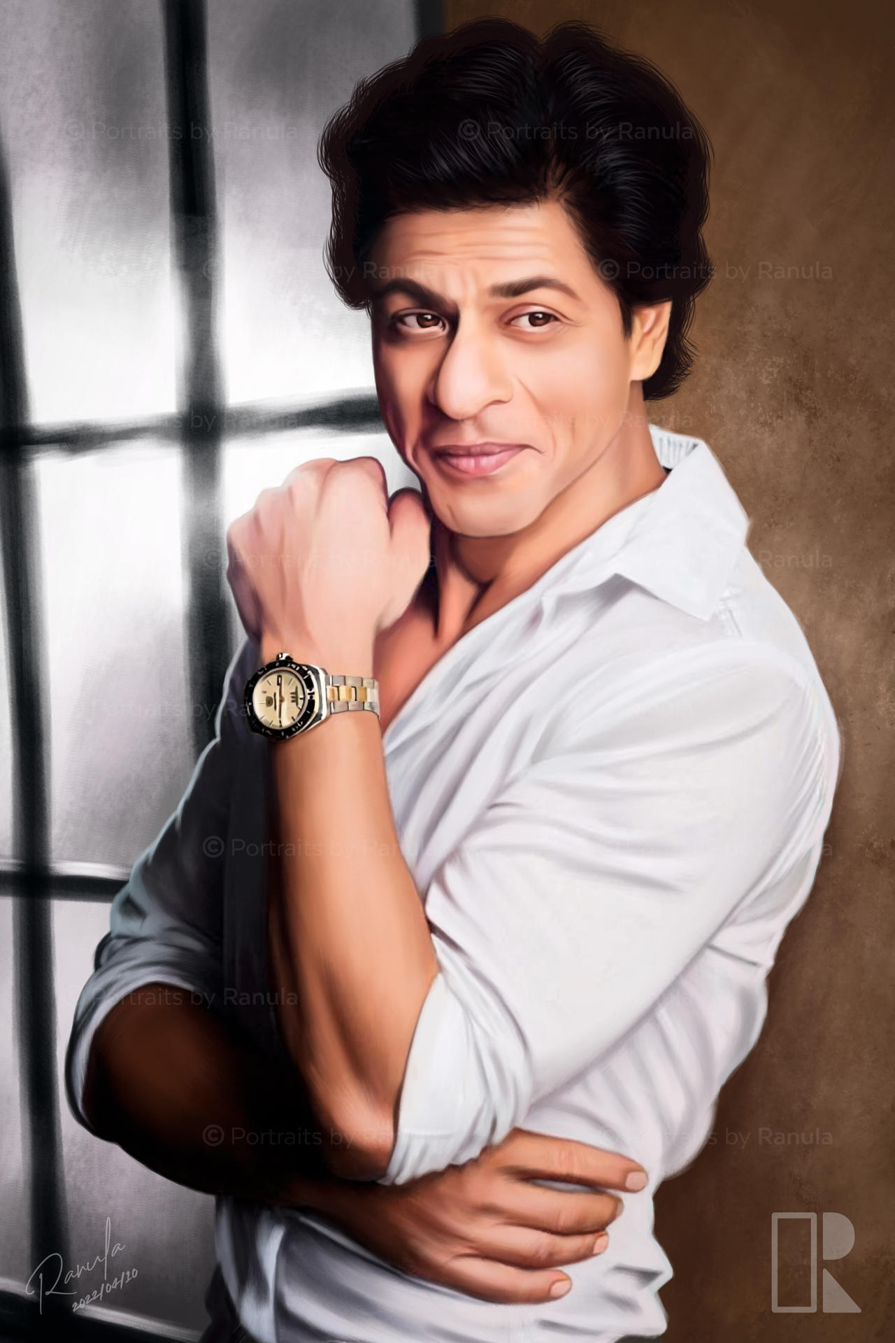 Sharak Portrait Painting from Photo | Shah Rukh Khan by portraitsbyranula on ...