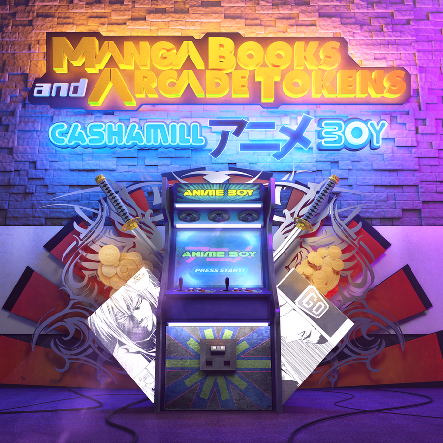 Manga Books and Arcade Tokens by neutrix