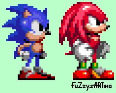 knuckles in sonic 2 deluxe by FuzzysArting on DeviantArt