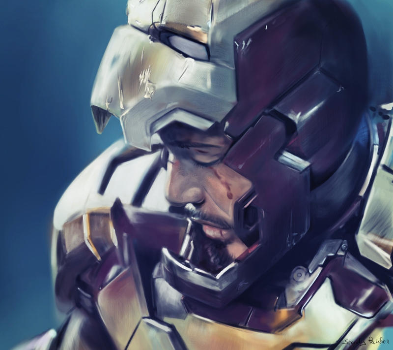 Iron Man 3 - more detail by speedy-painter Iron Man 3 - more detail by speedy-painter