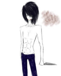 Creepypasta Shirtless Edition: Jeff The Killer by SomeRandomDudeGirl