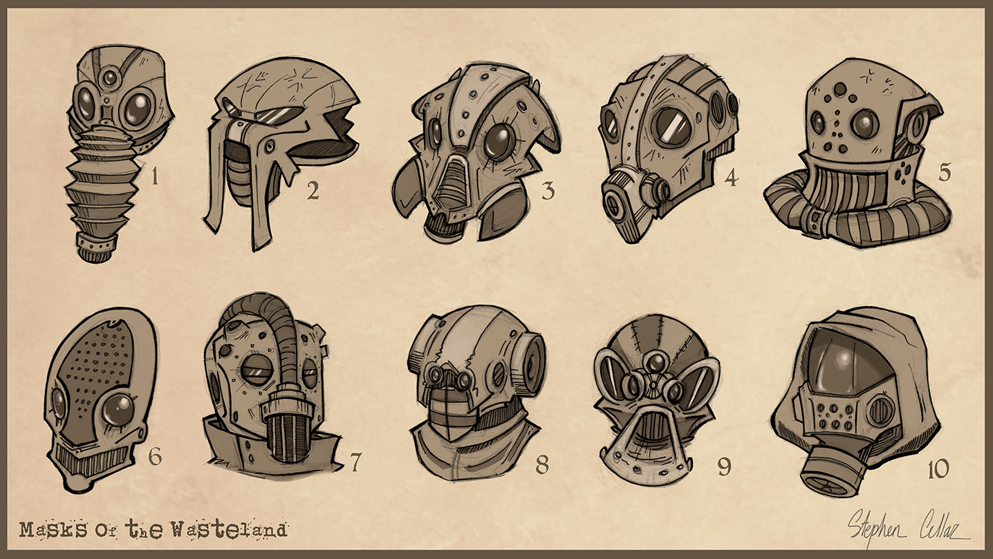 Masklineup1 by oraclestudios