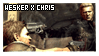 RE - Wesker X Chris Stamp by Immortalmirror