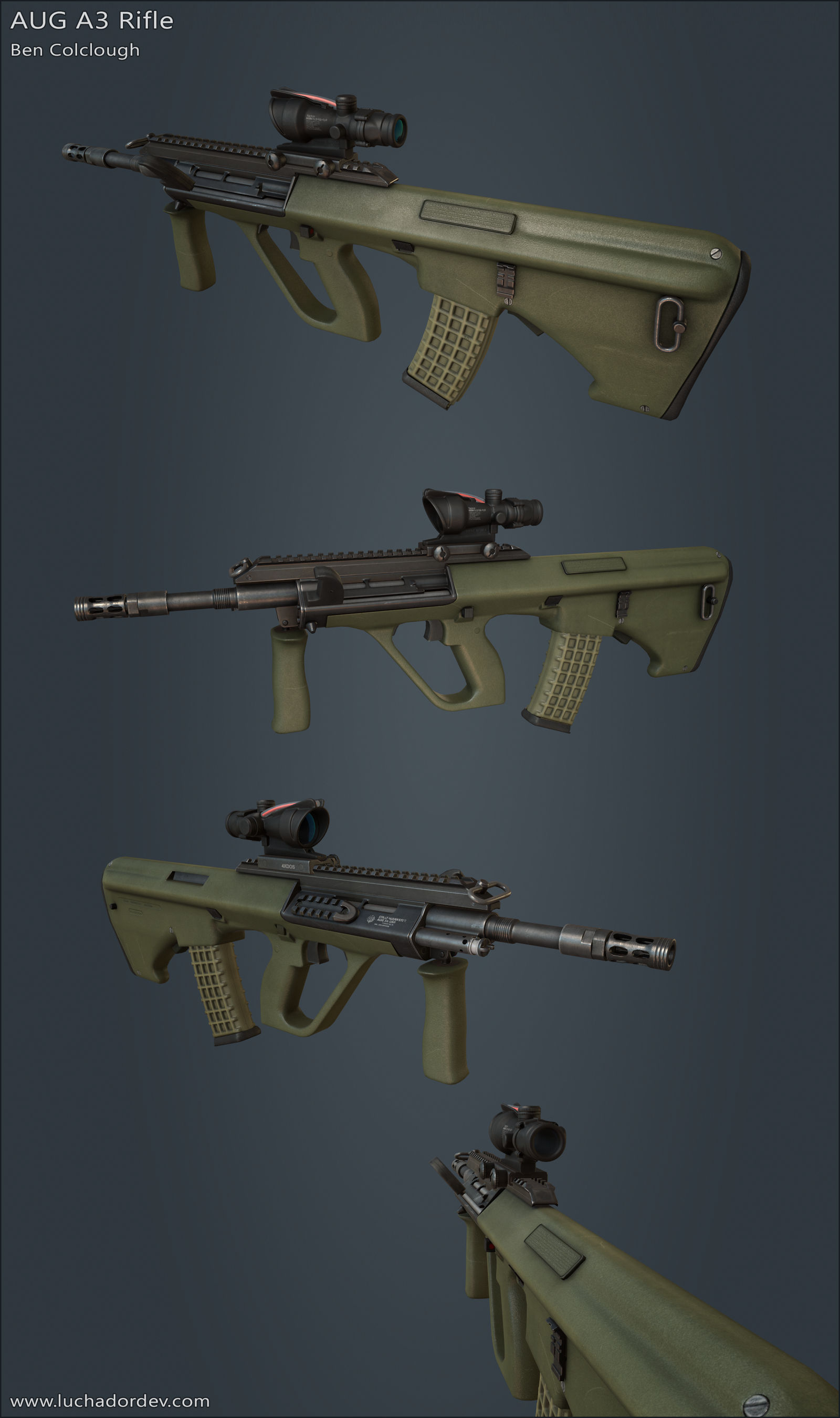 Aug A3 Rifle by LuchadorBC on DeviantArt