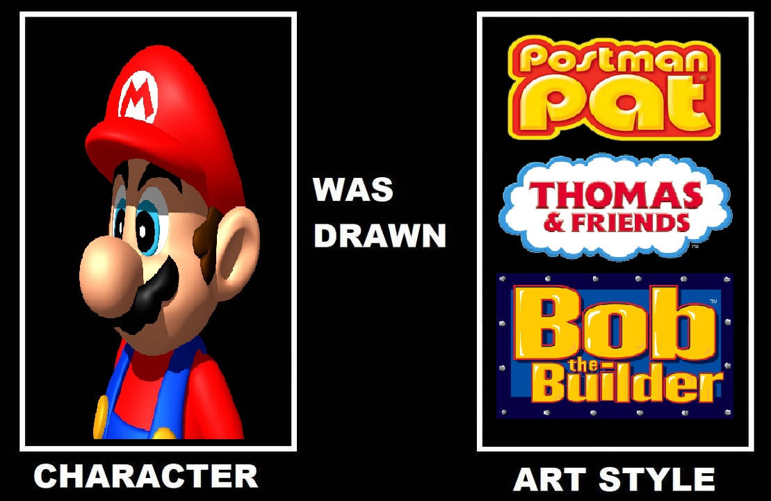 Mario 64 Were Drawn In Other shows Styles by Marioandpvz2021 on DeviantArt