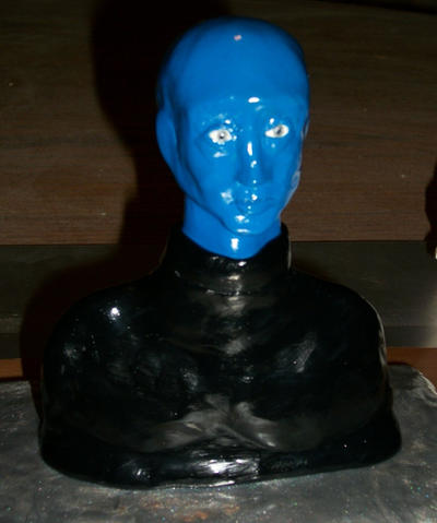 Blue Man Bust - Completed 2018