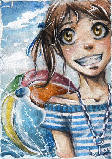 Angelica Sailor Style ACEO