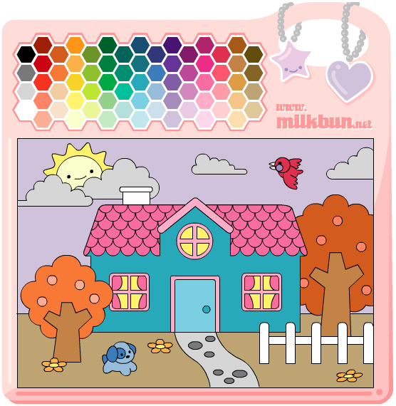 Coloring book: my house