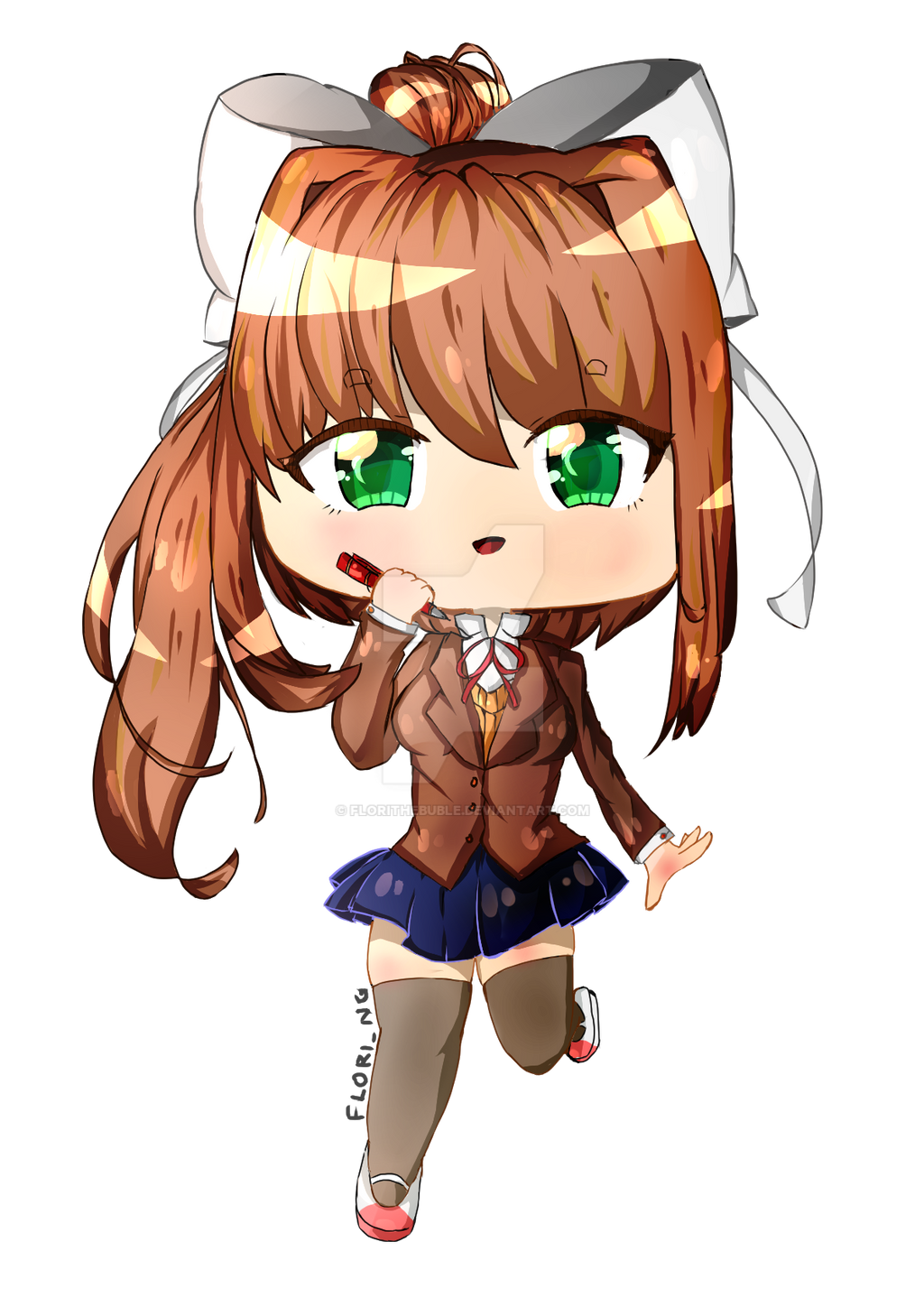 Monika DDLC Fanart By FloriTheBuble On DeviantArt monika-ddlc-fanart-by-florithebuble-on-deviantart