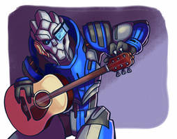 Garrus Plays Guitar