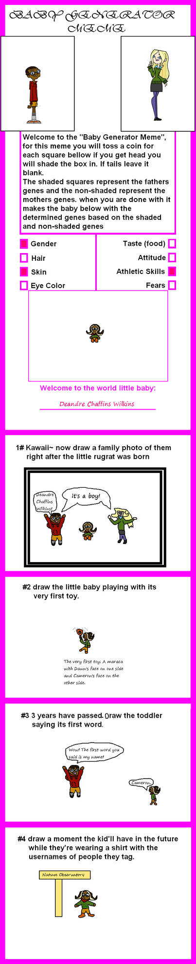 Baby Generator Meme Filled Out by birdietalk on DeviantArt