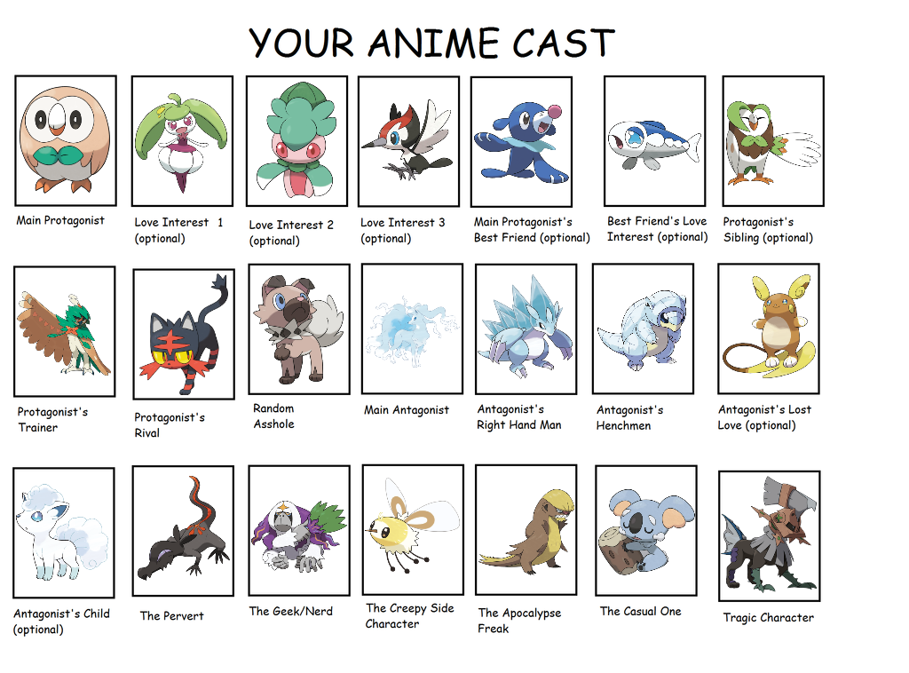 Sun And Moon Anime Cast By Birdietalk On Deviantart Sun And Moon Anime Cast By Birdietalk On Deviantart