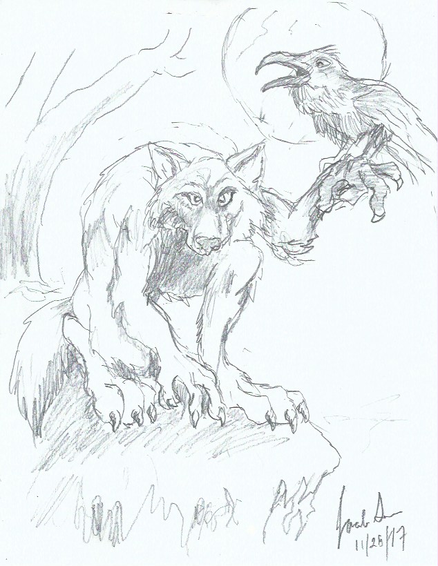 Wolf and Raven