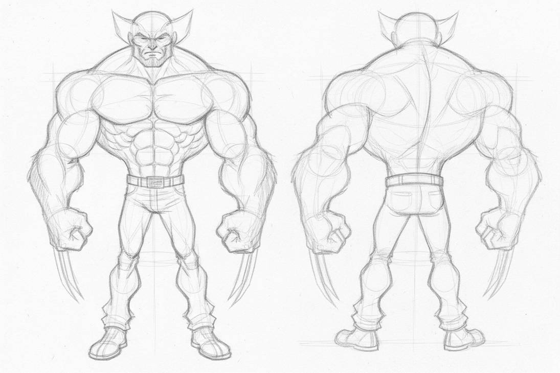 Wolverine like Sketch by apple-studios on DeviantArt