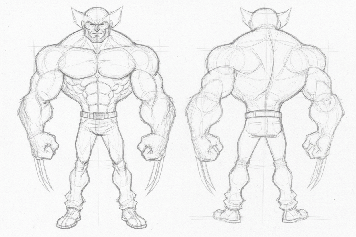 Wolverine Character Basic Wolverine like Sketch by apple-studios on DeviantArt