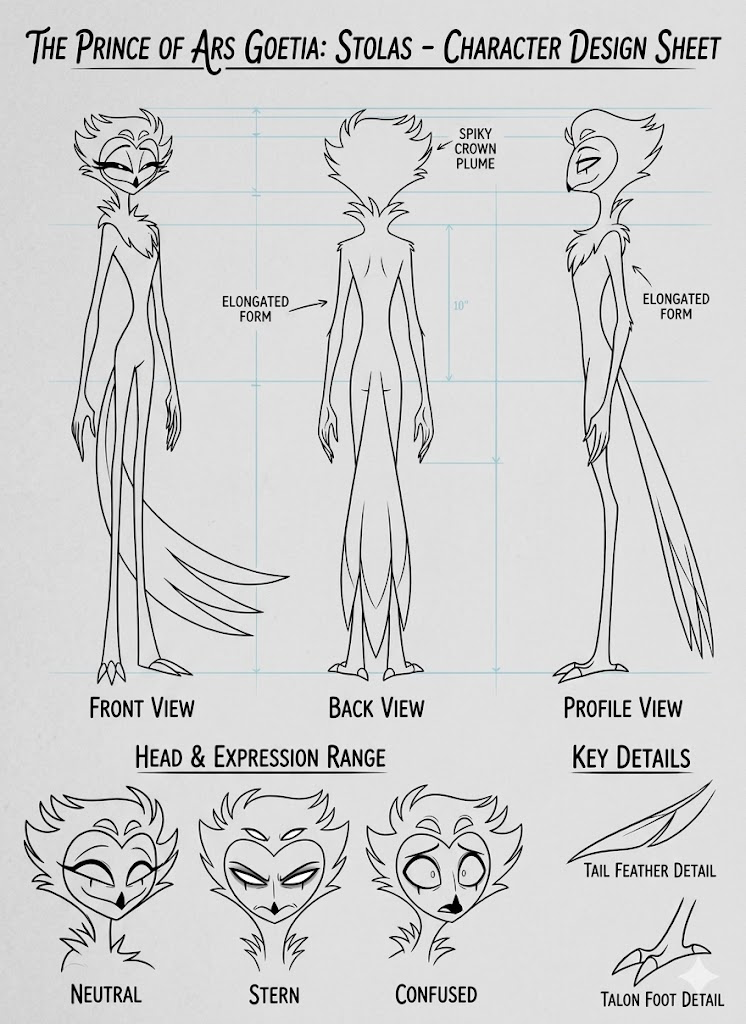 Stoli Character Stolas Sheet by apple-studios on DeviantArt
