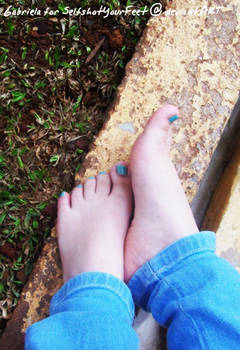 Adorable Little Turquoise Toes